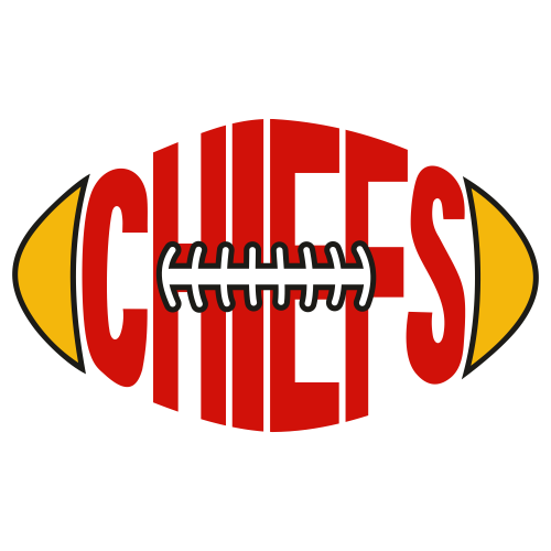 Kansas City Chiefs No Background (orange, white, red, beige, salmon)