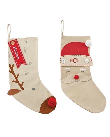 Santa Christmas Stockings Png Transparent Image (black, silver)