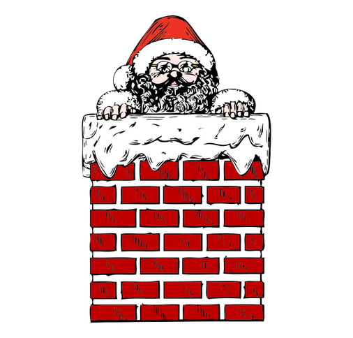 Santa Claus Christmas Chimney Png Photos (black, maroon, red, white)