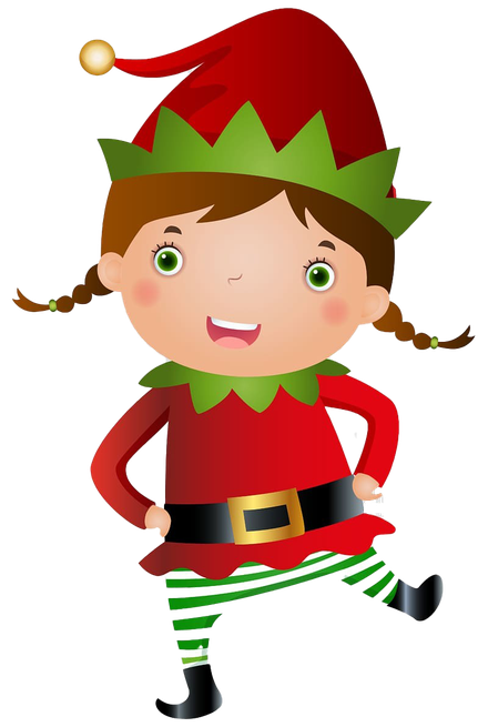 Santa Claus Elf Png Free Download (maroon, salmon, black)