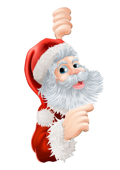 Santa Claus Father Christmas Png File (black, beige, silver)