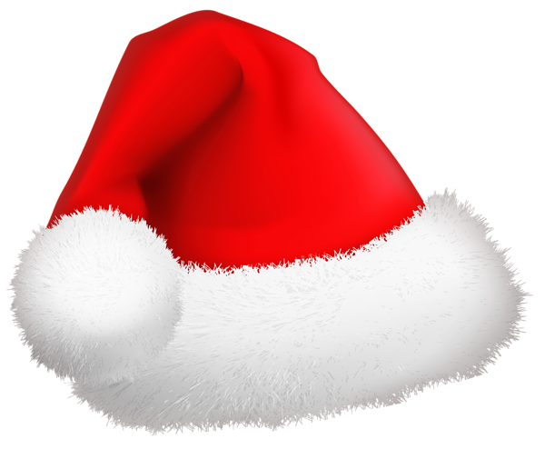 Santa Claus Hat Png File (black, lavender, white)