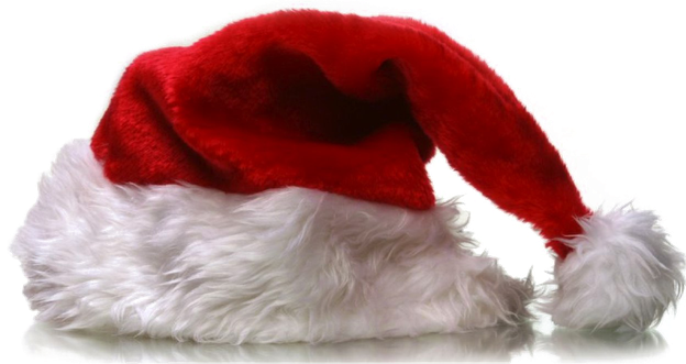 Santa Claus Hat Png Photo (black, indigo, maroon, white)