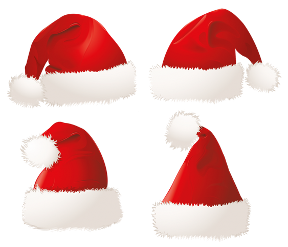 Santa Claus Hat Png Photos (black, beige, white)