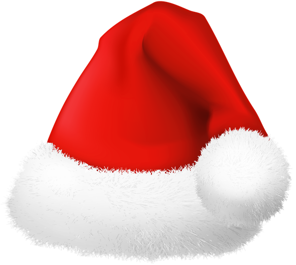 Santa Claus Hat Png Transparent Image (black, lavender, white)