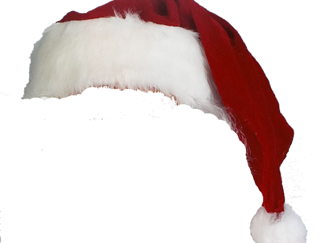 Santa Claus Hat Transparent Png (black, beige, lavender)