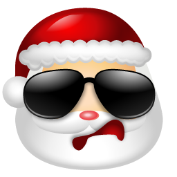 Santaclaus Cool Free Png Icon Download (silver, lavender, black, white)