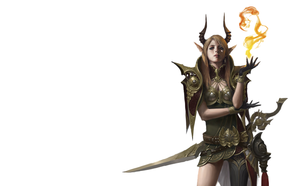 Fantasy Art Png Isolated Image (black)