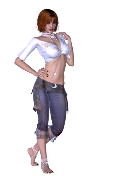 Fantasy Girl Png Transparent Image (black, gray, white)