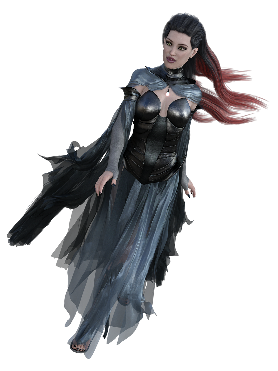 Fantasy Women Png Image File (black)