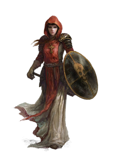 Fantasy Women Warrior Png File (black, gray)