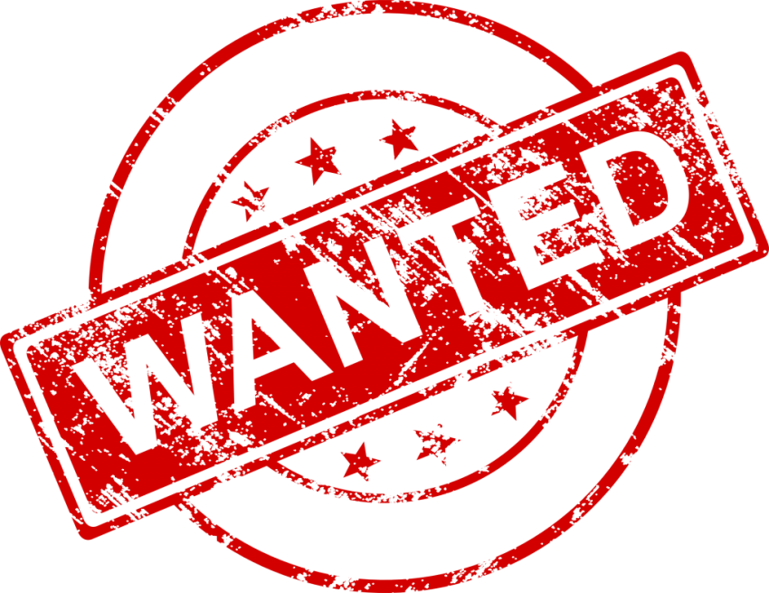 Wanted Stamp Png Free Download (gray, red)