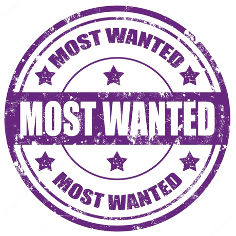 Wanted Stamp Png Transparent Image (black, purple, white)