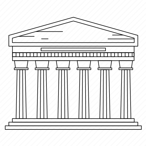 Pantheon Architecture Png (black)