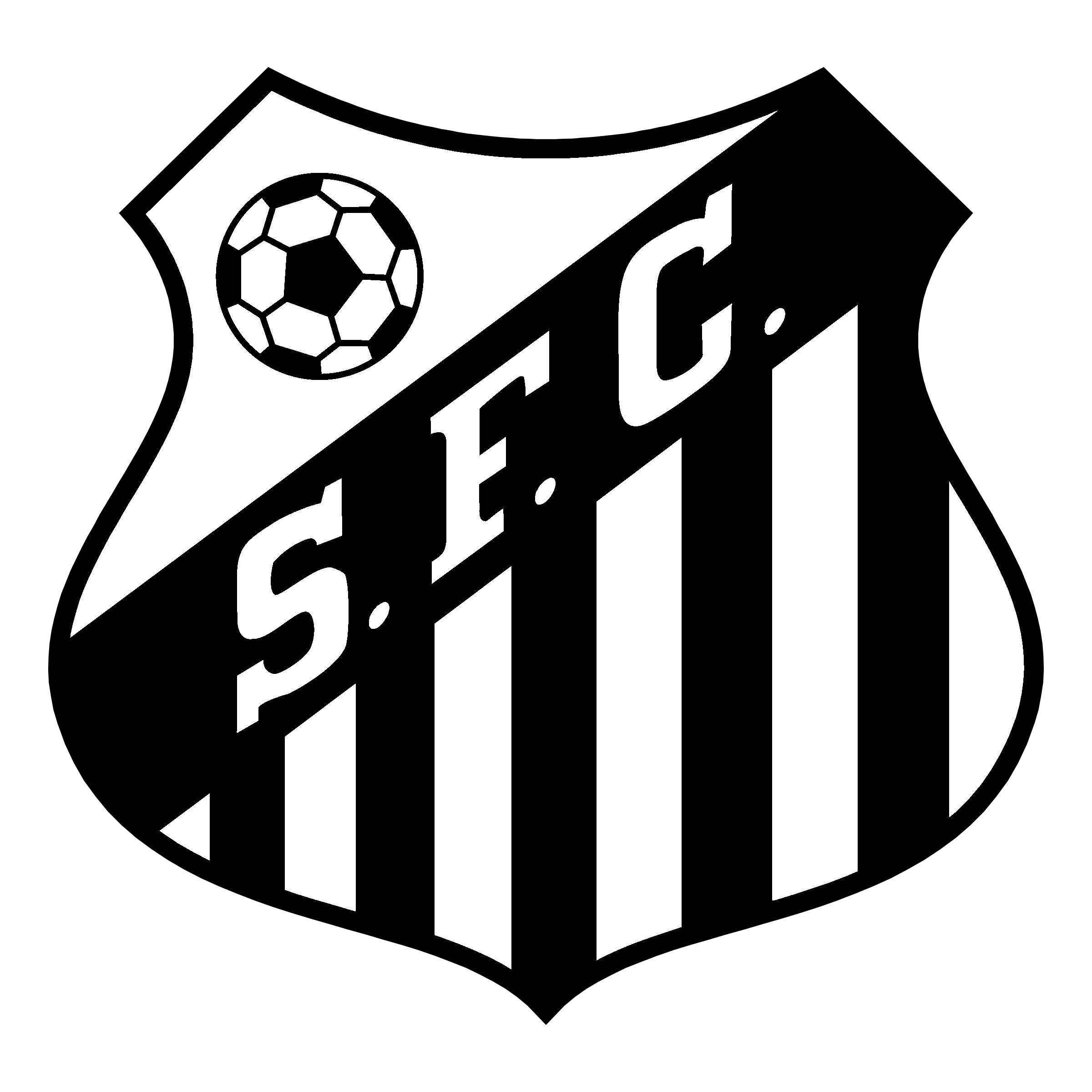 Santos Fc Png Pic (white, black, indigo, silver, gray)