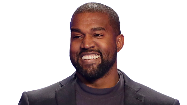 Kanye West Png File (gray, indigo, black)