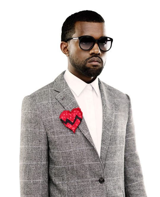 Kanye West Png Image (white, gray, black)