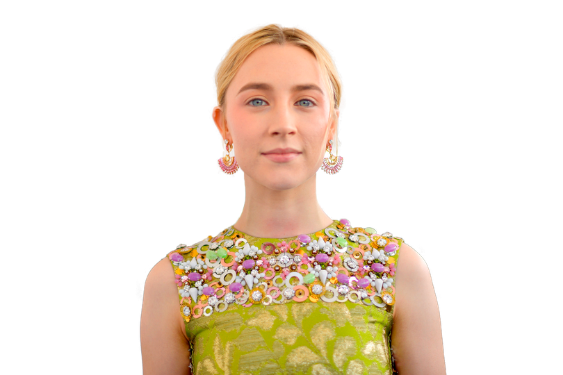 Saoirse Ronan Png Photos (black, salmon, silver, pink)