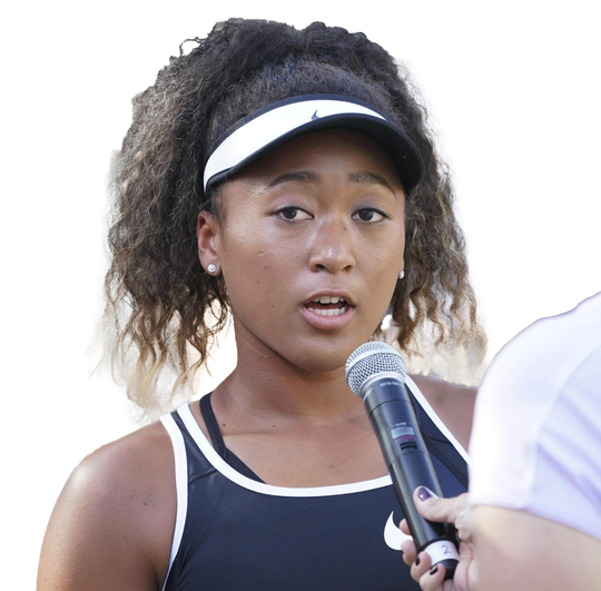 Naomi Osaka Olympic Player Png Clipart (white, indigo, lavender, black)