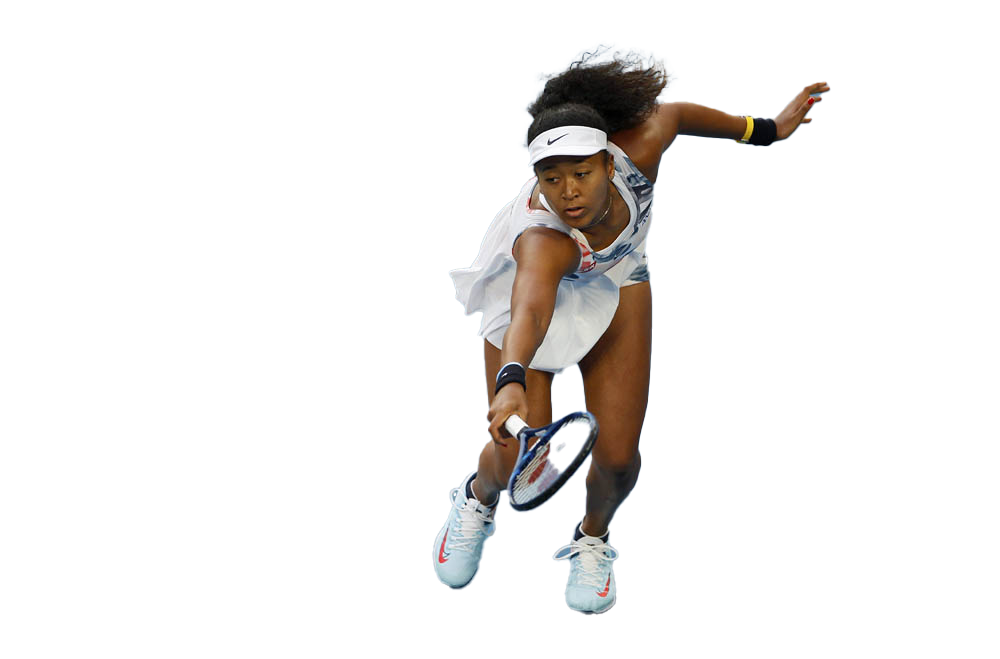 Naomi Osaka Olympic Player Png Transparent Image (white, lavender)