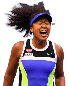 Naomi Osaka Olympic Player Png Transparent (white, black)