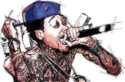 Rap Png Image (pink, navy, black, indigo, white)