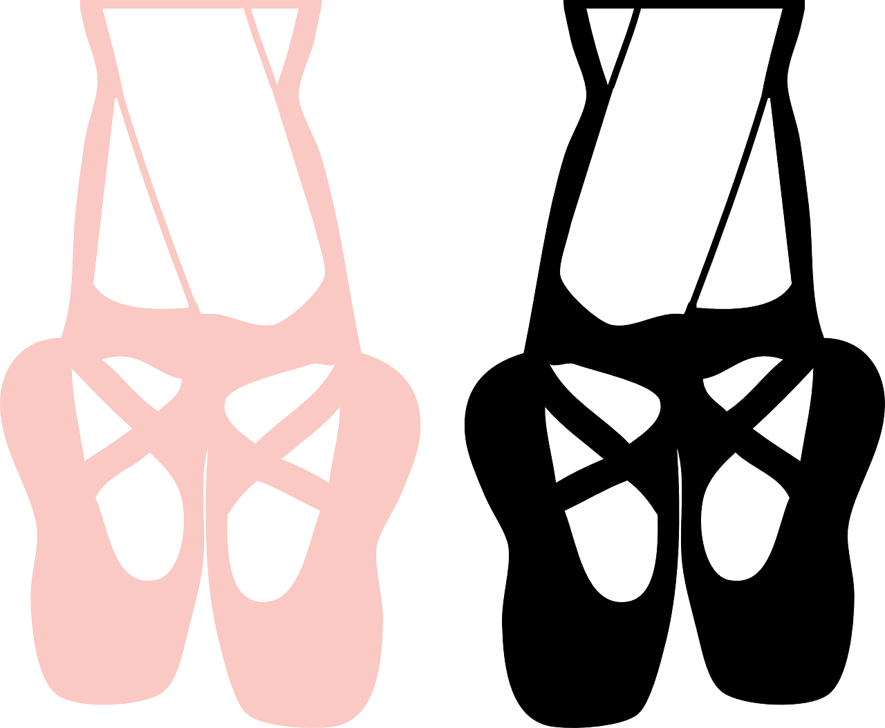 Tap Shoes Transparent (black, pink)