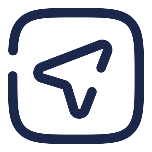 Map Arrow Square Free Png Icon (navy, black)