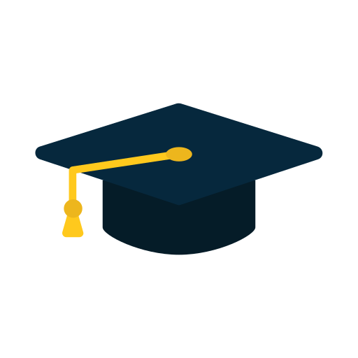 Cap Online Knowledge Book Education Toga Graduation Ecommerce Icon Free Transparent Png Icon Download (black)