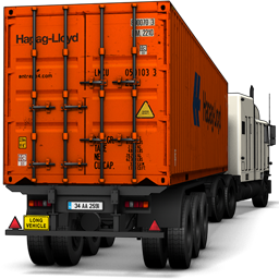 Hapag Truck Free Transparent Png Icon Download (maroon, black)