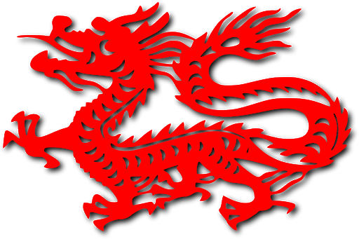 Japan Dragon (black, red)