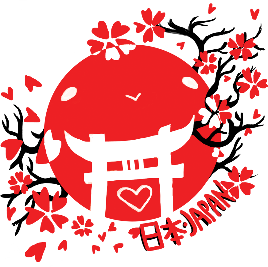 Japan Png File (white, red, black)