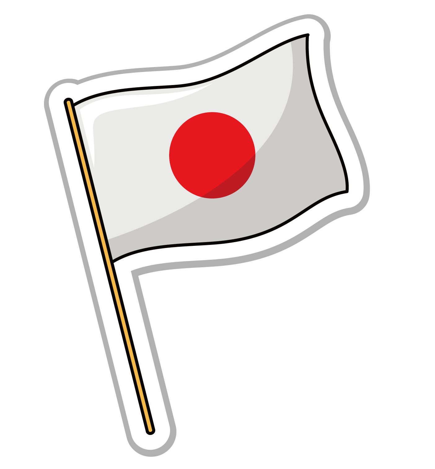 Japan Png Isolated Clipart (silver, lavender, black, white, red)