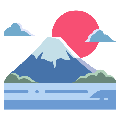 Japan Mountain Landscape Nature Fuji Landmark Japanese Lake Icon Free Png Icon Download (silver, salmon, black, gray, lavender)