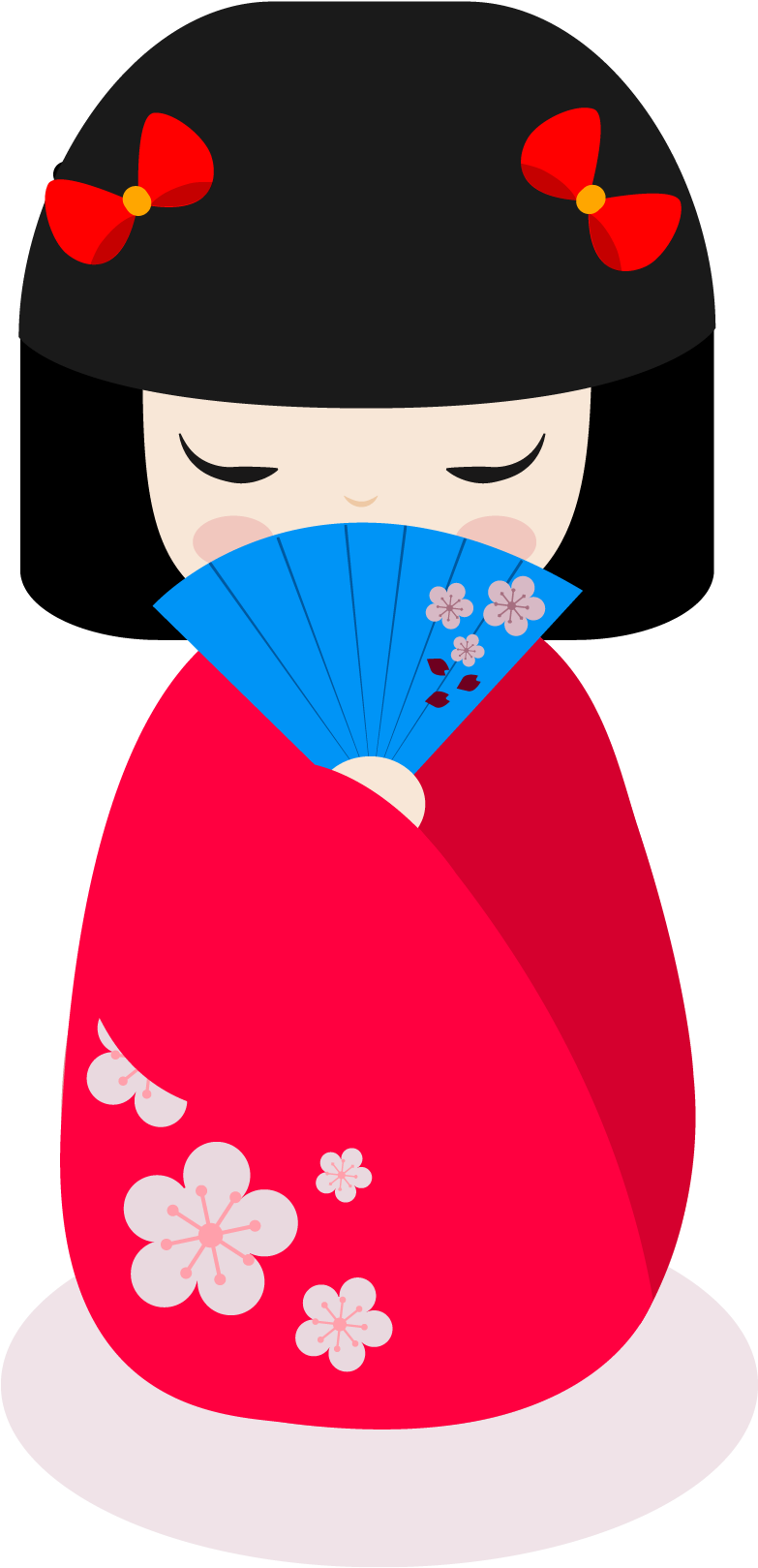 Japanese Art Png Photo (red, beige, lavender, black)