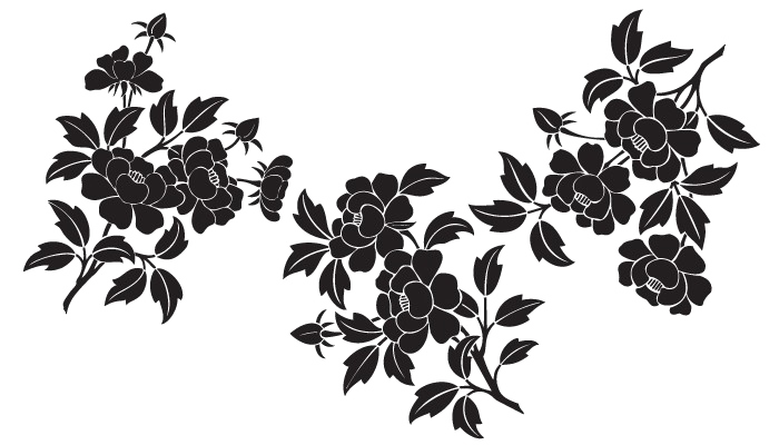 Japanese Designs Transparent Png (black, white)