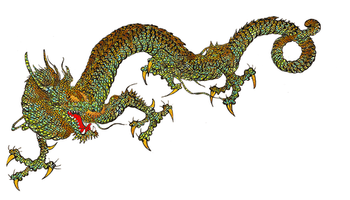 Japanese Dragon Png Photos (black)