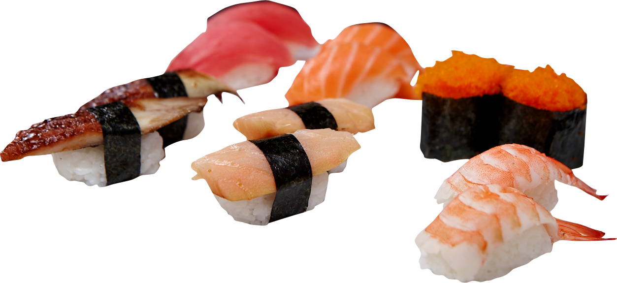 Japanese Food Culture Png Picture (black, salmon, white)