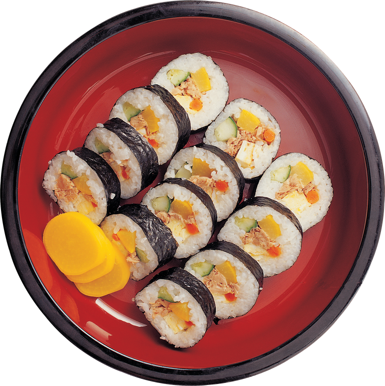 Japanese Food Sushi Png File (black, maroon)