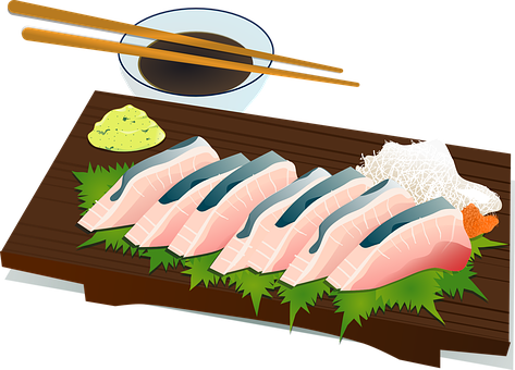 Japanese Food Sushi Png Image (maroon, white)