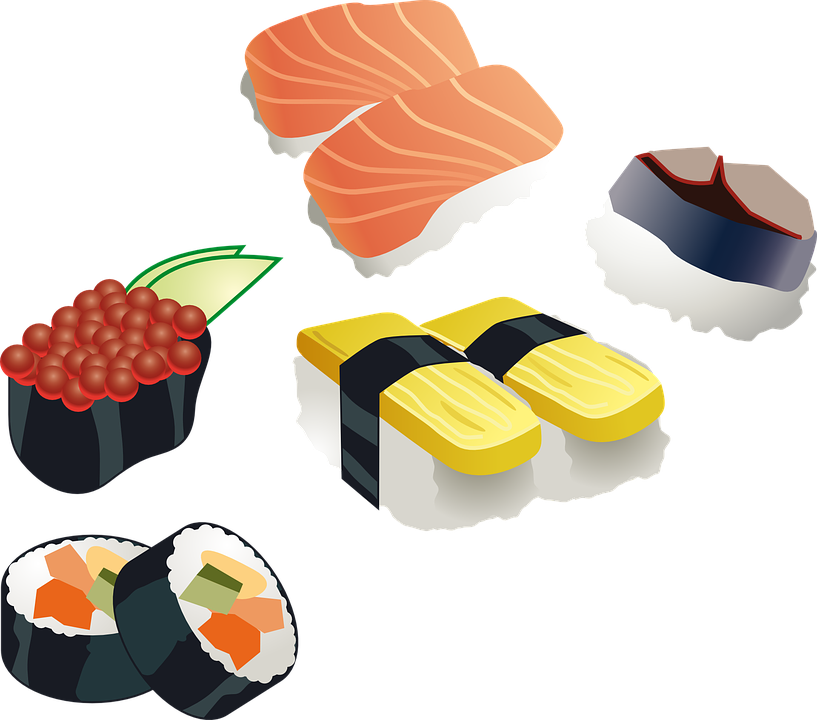 Japanese Food Transparent Images Png (white, silver, chocolate, black)