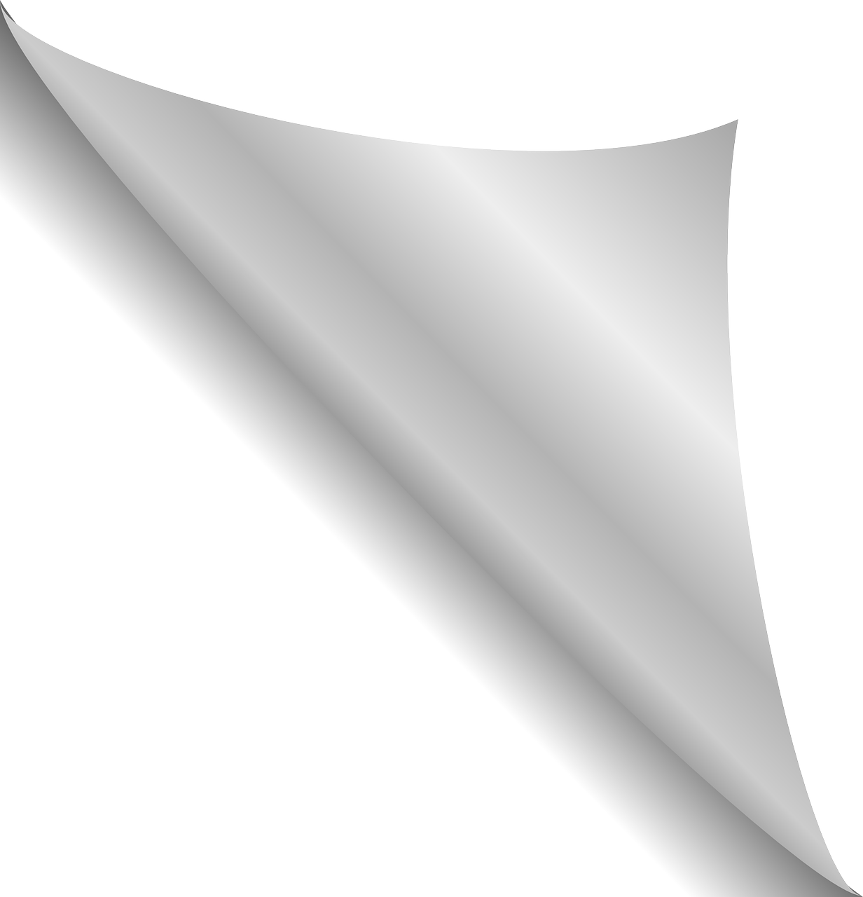 Paper Png Photo Image (white, silver)