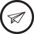 Paper Plane Icon Free Nobackground Png Icon Download (black)