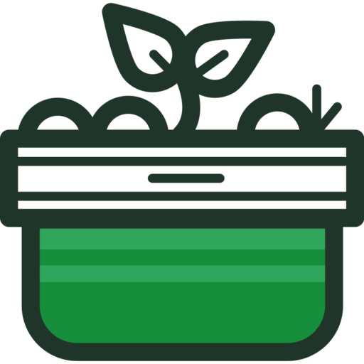 Sapling Free Png Icon (black, green, teal)