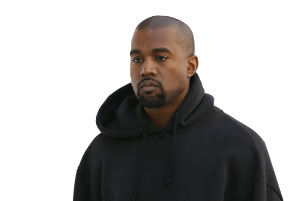 Rapper Kanye West Png Image (black)