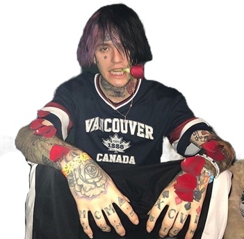 Rapper Lil Peep Png Hd (indigo, black)