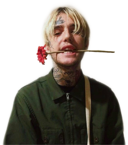 Rapper Lil Peep Png Transparent Image (black)