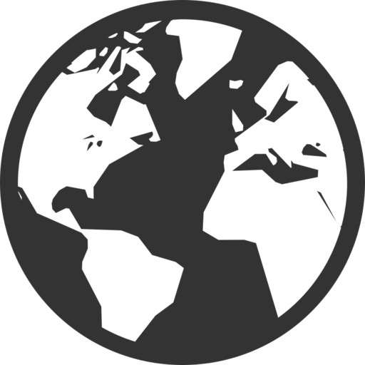 Mapping And Geography Free Png Icon (black)