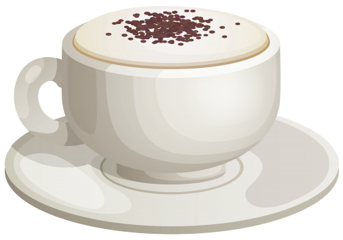 Cappuccino Png Clipart (black, beige, silver)