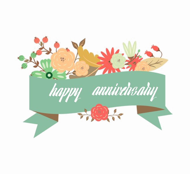 Happy Anniversary Png Photos (silver, white)